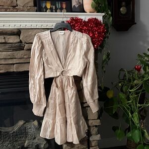 Peach Love California Cream Dress